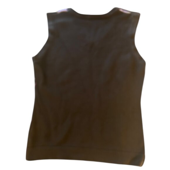 Stormtech Women’s M Argyle Sweater‎ Vest Pink Brown Cotton Preppy Academia Golf - Picture 2 of 5